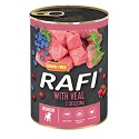 RAFI Grain Free Paté Junior Borjúval, Kék - és Vörösáfonyával 400 g
