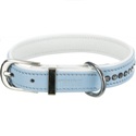 Trixie Active Comfort bőr nyakörv strasszkövekkel (XS-S) világoskék